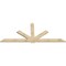 Ekena Millwork Kennewick Rough Sawn Timber Gable Bracket, Douglas Fir, 108"W x 45"H x 2"D x 6"F, 10/12 Pitch GBW108X45X0206KEN00RDF - alternate 2